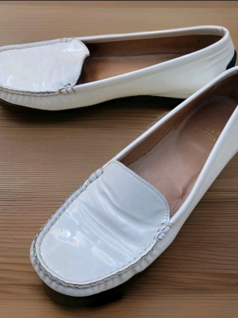 White Patent Leather Women’s Loafers - Stuart Weitzman